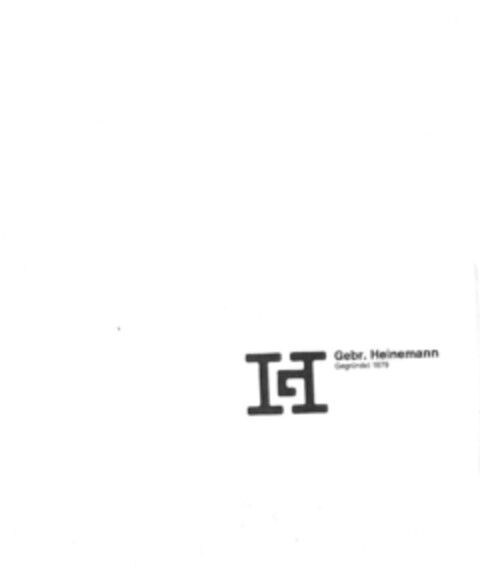 Gebr. Heinemann Gegründet 1879 Logo (EUIPO, 25.06.2019)