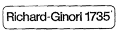 Richard-Ginori 1735 Logo (EUIPO, 06.08.1998)