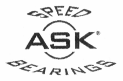 SPEED ASK BEARINGS Logo (EUIPO, 15.02.2001)