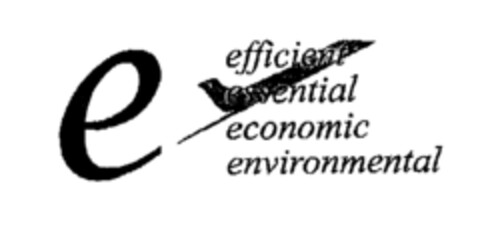 e efficient essential economic environmental Logo (EUIPO, 23.02.2001)