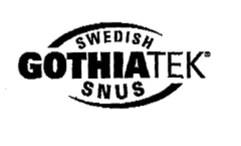 SWEDISH GOTHIATEK SNUS Logo (EUIPO, 05/08/2002)