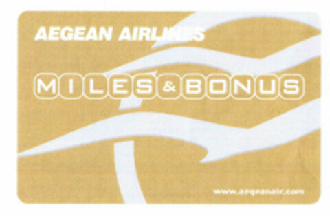 AEGEAN AIRLINES MILES & BONUS Logo (EUIPO, 24.09.2002)