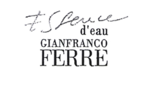 Essence d'eau GIANFRANCO FERRE Logo (EUIPO, 01.07.2003)