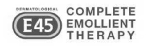 DERMATOLOGICAL E45 COMPLETE EMOLLIENT THERAPY Logo (EUIPO, 06.07.2007)