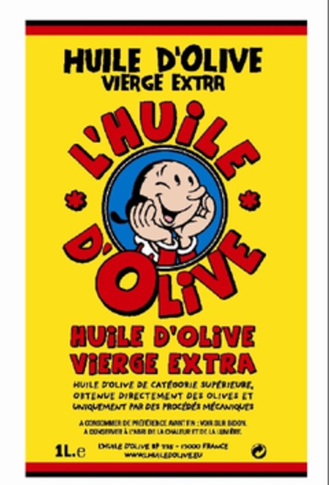 HUILE D'OLIVE VIERGE EXTRA L'HUILE D'OLIVE VIERGE EXTRA Logo (EUIPO, 30.03.2009)