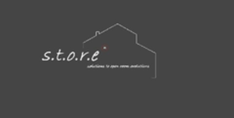 S.T.O.R.E. 
solutions to open room evolutions Logo (EUIPO, 26.05.2011)