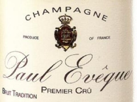 Champagne Paul Evêque Premier Crû Produce of France Brut Tradition Logo (EUIPO, 08.09.2011)