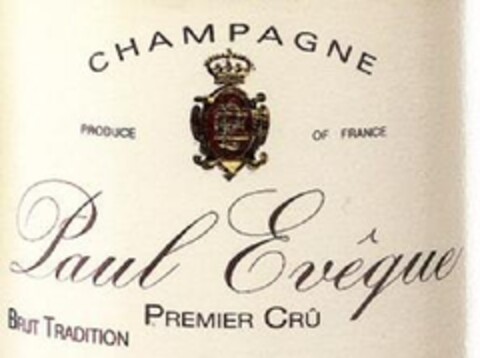 Champagne Paul Evêque Premier Crû Produce of France Brut Tradition Logo (EUIPO, 09/08/2011)