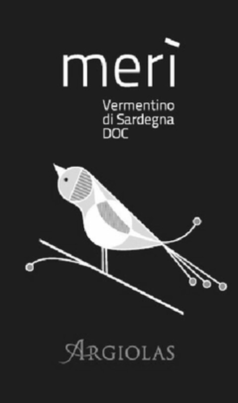 MERI' VERMENTINO DI SARDEGNA DOC ARGIOLAS Logo (EUIPO, 23.03.2012)