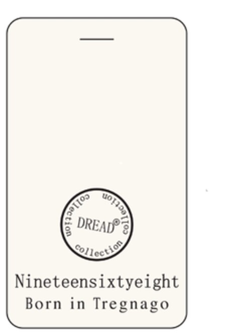 DREAD COLLECTION NINETEENSIXTYEIGHT BORN IN TREGNAGO Logo (EUIPO, 17.02.2016)