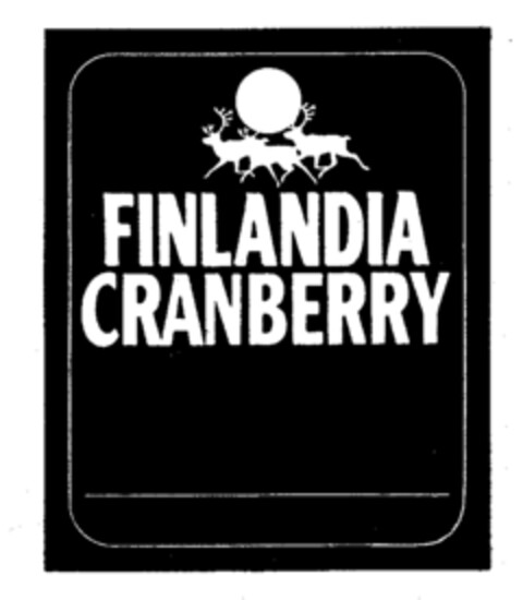 FINLANDIA CRANBERRY Logo (EUIPO, 01.04.1996)