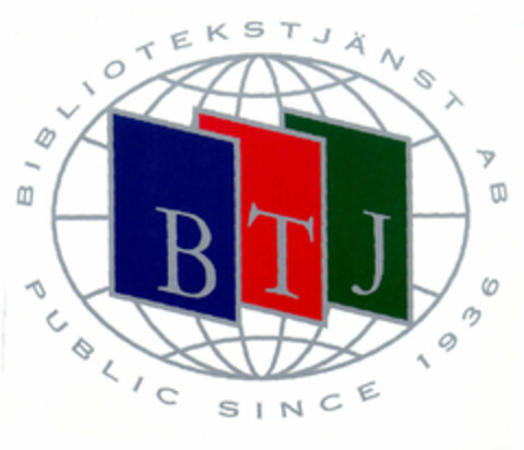 BTJ BIBLIOTEKSTJÄNST AB PUBLIC SINCE 1936 Logo (EUIPO, 07.02.2000)