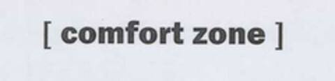 [ comfort zone ] Logo (EUIPO, 20.05.2005)