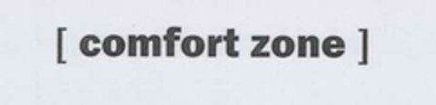 [ comfort zone ] Logo (EUIPO, 05/20/2005)