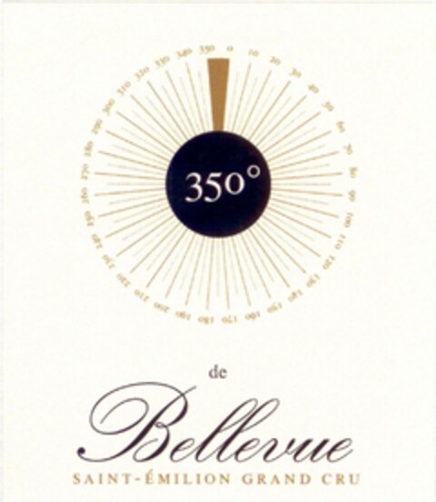 350° de Bellevue SAINT-EMILION GRAND CRU Logo (EUIPO, 19.07.2010)