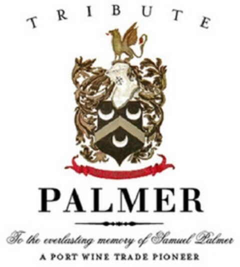 TRIBUTE PALMER TO THE EVERLASTING MEMORY OF SAMUEL PALMER A PORT WINE TRADE PIONEER Logo (EUIPO, 03.01.2014)