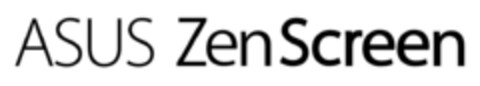 Asus ZenScreen Logo (EUIPO, 01/18/2017)