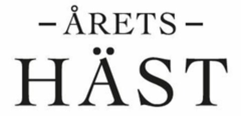 ÅRETS HÄST Logo (EUIPO, 27.09.2018)