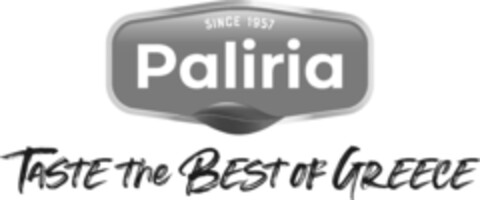 PALIRIA SINCE 1957 TASTE THE BEST OF GREECE Logo (EUIPO, 10/25/2021)