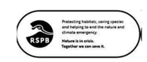 RSPB Protecting habitats , saving species and helping to end the nature and climate emergency . Nature is in crisis . Together we can save it . Logo (EUIPO, 07.10.2022)