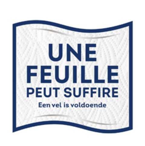 UNE FEUILLE PEUT SUFFIRE Een vel is voldoende Logo (EUIPO, 08.08.2023)