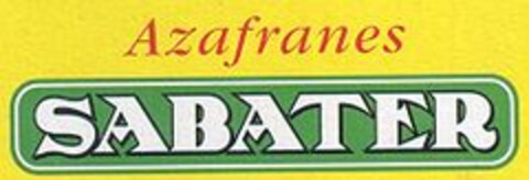 Azafranes SABATER Logo (EUIPO, 30.04.2004)