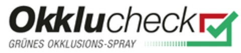 Okklucheck GRÜNES OKKLUSIONS-SPRAY Logo (EUIPO, 09/12/2018)