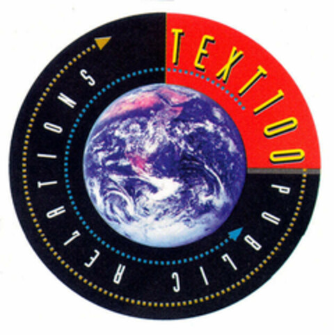 TEXT100 PUBLIC RELATIONS Logo (EUIPO, 10/27/1999)