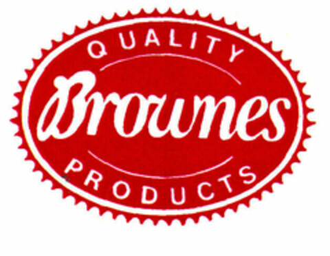 Brownes QUALITY PRODUCTS Logo (EUIPO, 12/21/1999)