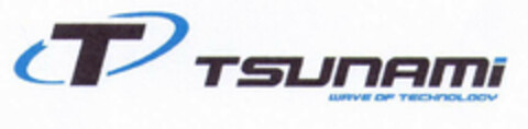 T TSUNAMI WAVE OF TECHNOLOGY Logo (EUIPO, 29.11.2000)