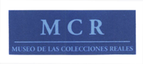 MCR MUSEO DE LAS COLECCIONES REALES Logo (EUIPO, 09.02.2004)