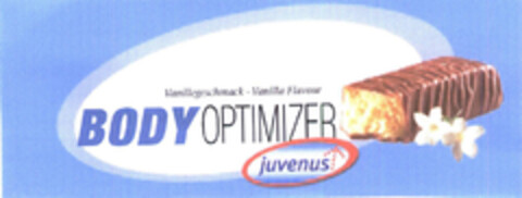 BODYOPTIMIZER Vanillegeschmack · Vanilla Flavour juvenus Logo (EUIPO, 01/19/2004)