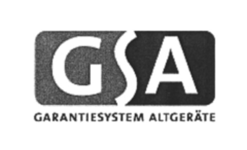 GSA GARANTIESYSTEM ALTGERÄTE Logo (EUIPO, 21.09.2005)