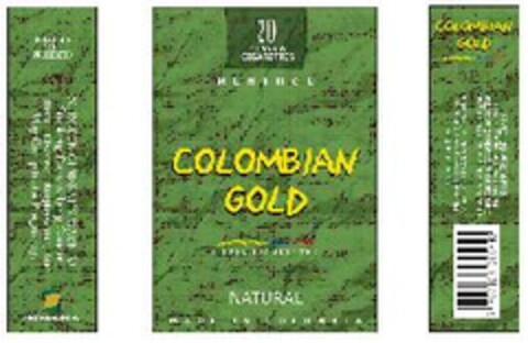 COLOMBIAN GOLD NATURAL Logo (EUIPO, 02.11.2005)