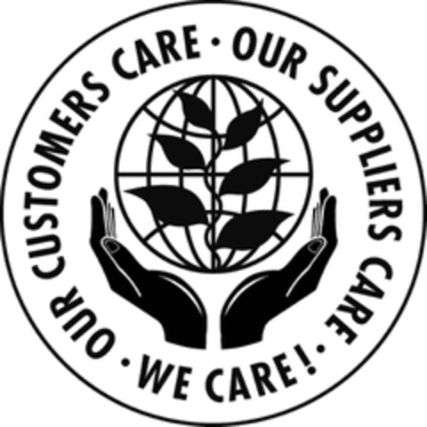 OUR CUSTOMERS CARE   OUR SUPPLIERS CARE   WE CARE! Logo (EUIPO, 03/16/2011)