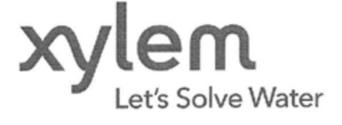 XYLEM LET'S SOLVE WATER Logo (EUIPO, 11.10.2011)