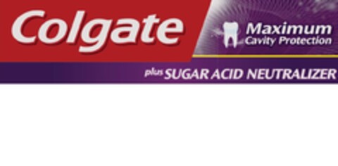 COLGATE Maximum Cavity Protection plus SUGAR ACID NEUTRALIZER Logo (EUIPO, 11/21/2013)