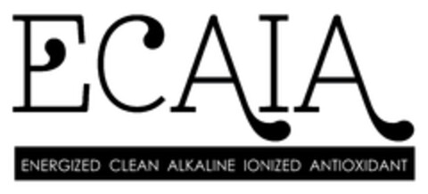 ECAIA ENERGIZED CLEAN ALKALINE IONIZED ANTIOXIDANT Logo (EUIPO, 11.07.2014)