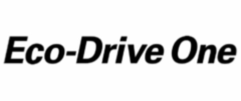 ECO-DRIVE ONE Logo (EUIPO, 29.12.2015)