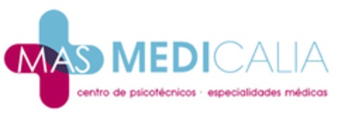 MAS MEDICALIA CENTRO DE PSICOTECNICOS ESPECIALIDADES MEDICAS Logo (EUIPO, 09/16/2016)