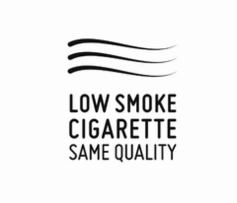 LOW SMOKE CIGARETTE SAME QUALITY Logo (EUIPO, 28.09.2016)