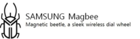 SAMSUNG Magbee Magnetic beetle, a sleek wireless dial wheel Logo (EUIPO, 11/28/2017)