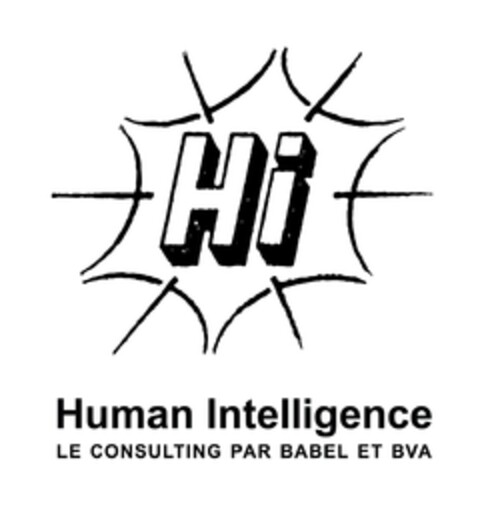 Hi, Human Intelligence Le consulting par Babel et BVA Logo (EUIPO, 05.12.2018)