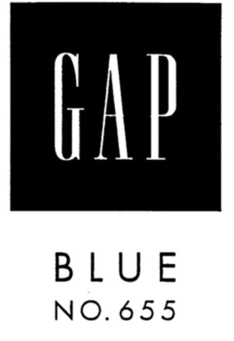 GAP BLUE NO. 655 Logo (EUIPO, 24.07.1997)