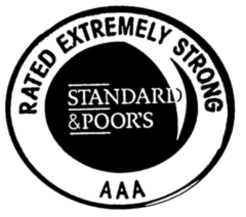 STANDARD & POOR'S RATED EXTREMELY STRONG AAA Logo (EUIPO, 01/26/1999)