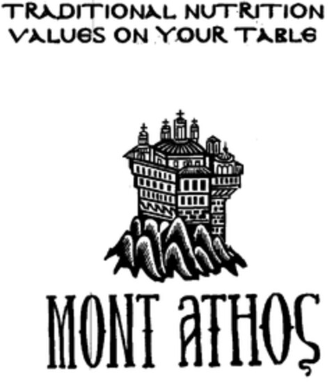 TRADITIONAL NUTRITION VALUES ON YOUR TABLE MONT ATHOS Logo (EUIPO, 13.04.1999)