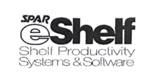 SPAR eShelf Shelf Productivity Systems & Software Logo (EUIPO, 03.11.2003)