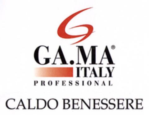 GA.MA ITALY PROFESSIONAL CALDO BENESSERE Logo (EUIPO, 29.05.2007)