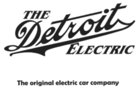 THE Detroit ELECTRIC
The original electric car company Logo (EUIPO, 05/22/2012)