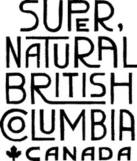 SUPER, NATURAL BRITISH COLUMBIA CANADA Logo (EUIPO, 19.11.2014)